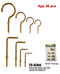 Mounting Hook Assortment, 80-ct.