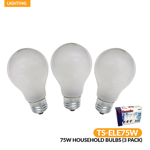 75 Watts Soft White Light Bulbs, 3-ct.