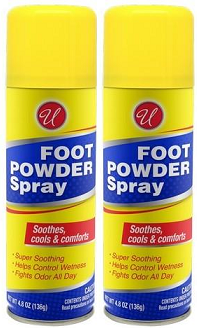Foot Powder Spray, 4.8 oz (Pack of 2)