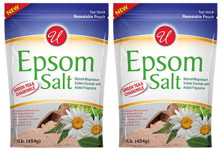 Green Tea & Chamomile Epsom Salt, 1 lb (Pack of 2)
