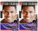 Jet Black Permanent Hair Color / Hair Dye for Men (Pack of 2)