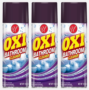 Oxi Bathroom Cleaner Powerful Foaming Action, 12 oz. (Pack of 3)