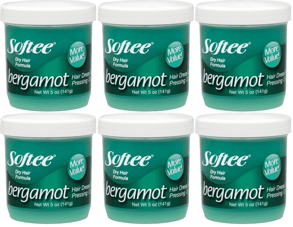 Softee Bergamot Hair Dress & Pressing Oil, 5 oz. (Pack of 6)