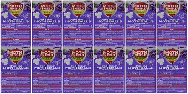 Moth Shield Moth Balls Lavender Scented, 4 oz. (Pack of 12)
