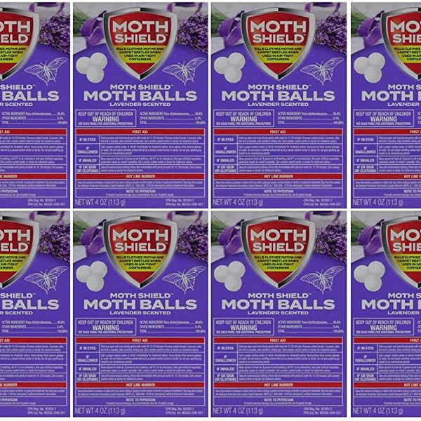 moth shield moth balls 4oz pack (4, lavender)