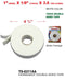 1" x 3.6 Yards Permanent Double Sided Tape