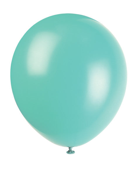 12" Helium Balloons Sea Foam Aqua, 10-ct.