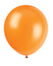 12" Helium Balloons Pumpkin Orange, 10-ct.