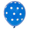 12" Helium Balloons Blue With Polka Dots, 6-ct.