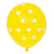 12" Helium Balloons Yellow With Polka Dots, 6-ct.