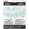 12" Helium Confetti Balloons White With Teal Confetti, 6-ct.