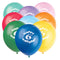 12" Helium "Happy 6th Birthday" Balloons Multicolor, 6-ct.