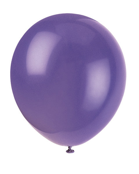 12" Helium Balloons Purple, 10-ct.