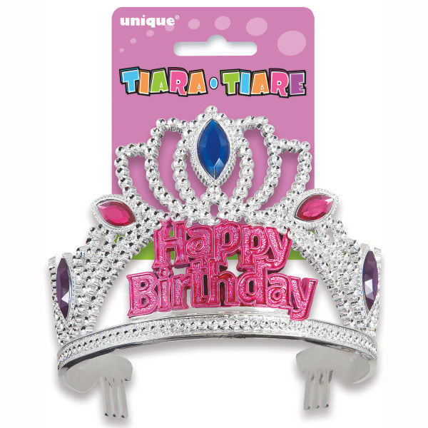 Happy Birthday Jeweled Princess Tiara Crown