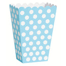Treat Boxes Baby Blue With White Dots, 8-ct.