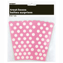 Treat Boxes Pink With White Dots, 8-ct.