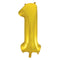 Giant 34" Number 1 Gold Foil Helium Balloon