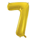 Giant 34" Number 7 Gold Foil Helium Balloon
