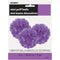 9" Mini Puff Balls Purple Decorations, 3-ct.
