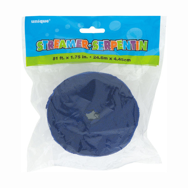 Party Streamer Royal Blue, 81 ft. x 1.75 in.
