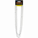 32" Metallic Bead Necklaces Silver, 4-ct.