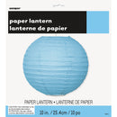 10" Large Paper Lantern Light Blue Decorations, 1-ct.