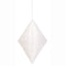 14" Large Honeycomb Diamond Hanging White Decorations, 1-ct.