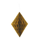 14" Large Honeycomb Diamond Hanging Brown Decorations, 1-ct.