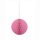 8" Honeycomb Ball Hanging Pink Decorations, 1-ct.