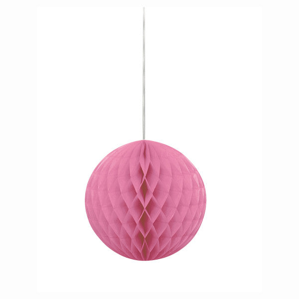 8" Honeycomb Ball Hanging Pink Decorations, 1-ct.