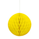 8" Honeycomb Ball Hanging Yellow Decorations, 1-ct.
