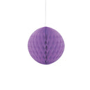 8" Honeycomb Ball Hanging Purple Decorations, 1-ct.