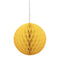 8" Honeycomb Ball Hanging Golden Yellow Decorations, 1-ct.