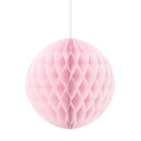 8" Honeycomb Ball Hanging Light Pink Decorations, 1-ct.