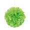 9" Mini Puff Balls Lime Green Decorations, 3-ct.
