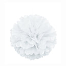 16" Large Puff Ball White Decorations, 1-ct.