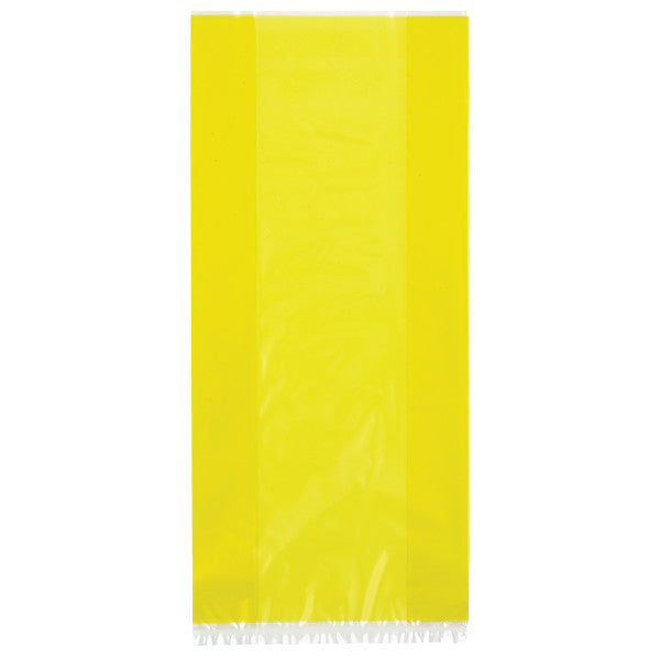 Yellow Cellophane Party Bags, 30-ct.