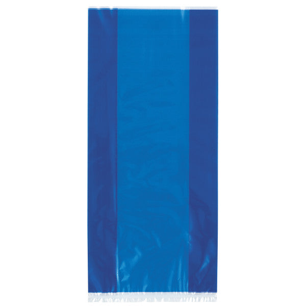 Blue Cellophane Party Bags, 30-ct.