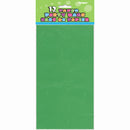 Party Paper Bags Sacs Green, 12-ct.