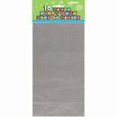 Party Paper Bags Sacs Silver, 12-ct.