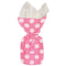 Party Gift Cellophane Bags Pink With White Polka Dots, 20-ct.