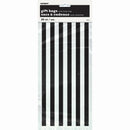 Party Gift Bags With Twist Ties Black Stripes Design, 20-ct.