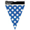 Flag Banner Blue With White Polka Dots Decorations, 12 ft.