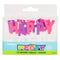 Happy Birthday Letter Candles Pink