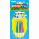 Happy Birthday Candles Kit With Decoration