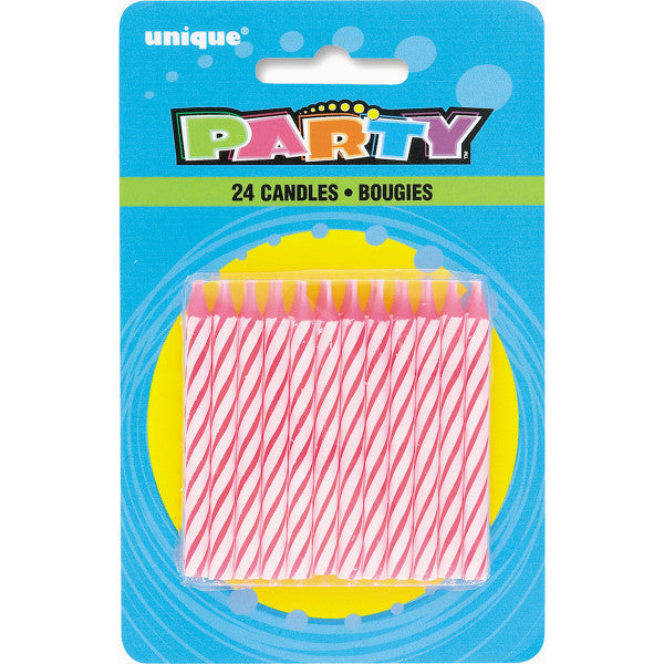 Birthday Party Candles Pink, 24-ct.
