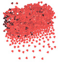 Heart Shaped Confetti Red, 0.5 oz.