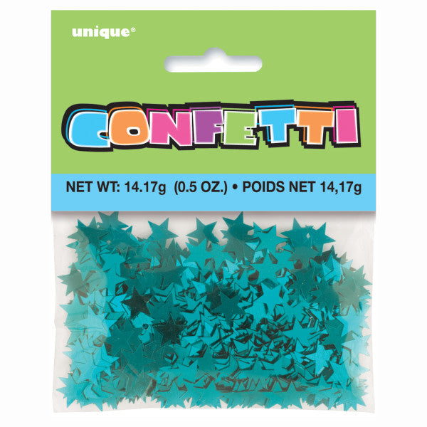 Star Shaped Confetti Aqua, 0.5 oz.