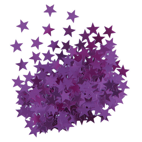 Star Shaped Confetti Purple, 0.5 oz.