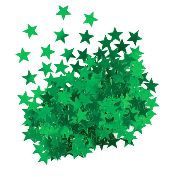 Star Shaped Confetti Green, 0.5 oz.
